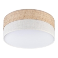 Plafoniera LED SIRJA BOHO LED/20W/230V 4000K Ø 35 cm beige/crema
