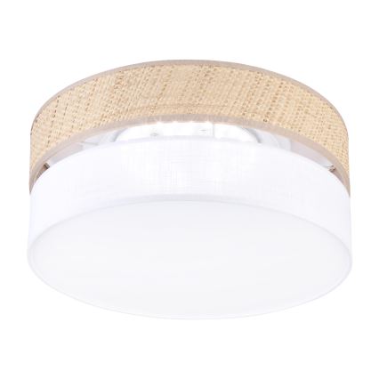 Plafoniera LED SIRJA BOHO LED/20W/230V 4000K Ø 35 cm beige/bianco