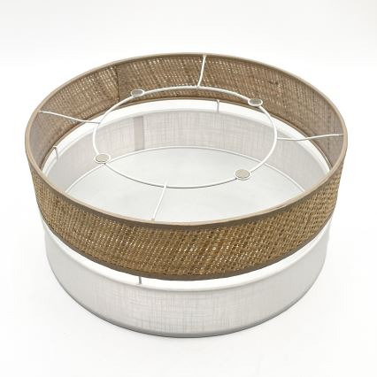 Plafoniera LED SIRJA BOHO LED/20W/230V 4000K Ø 35 cm beige/bianco