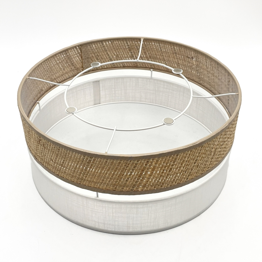 Plafoniera LED SIRJA BOHO LED/20W/230V 4000K Ø 35 cm beige/bianco