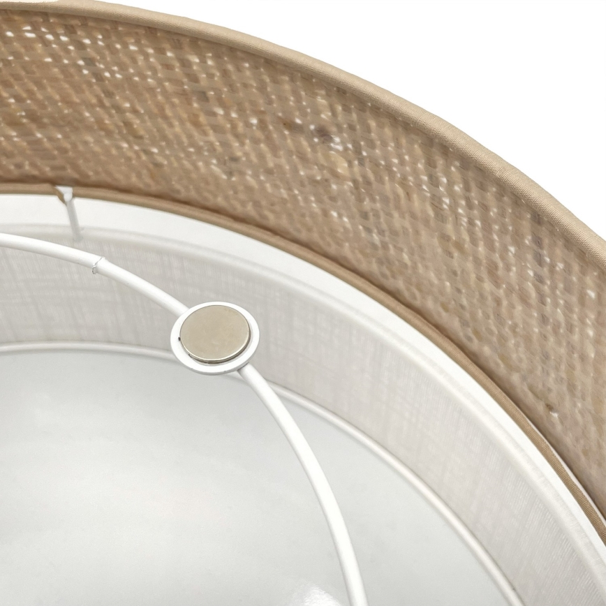 Plafoniera LED SIRJA BOHO LED/20W/230V 4000K Ø 35 cm beige/bianco