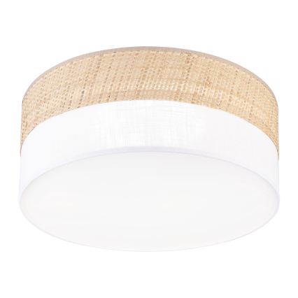 Plafoniera LED SIRJA BOHO LED/20W/230V 4000K Ø 35 cm beige/bianco