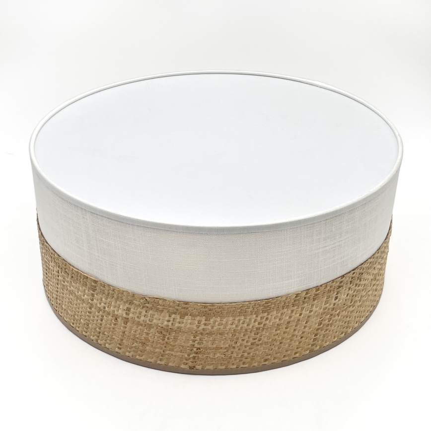 Plafoniera LED SIRJA BOHO LED/20W/230V 4000K Ø 35 cm beige/bianco