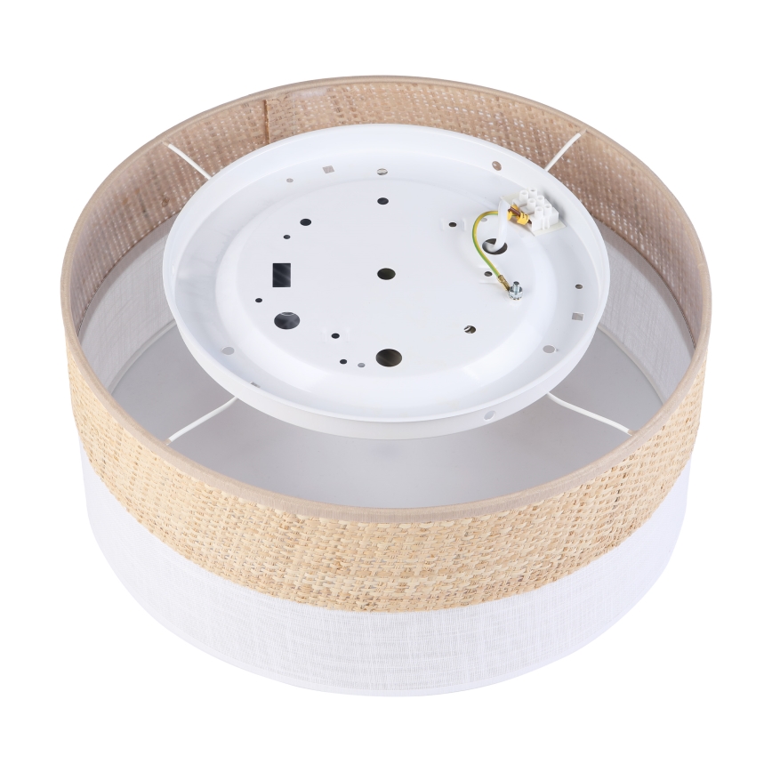 Plafoniera LED SIRJA BOHO LED/20W/230V 4000K Ø 35 cm beige/bianco