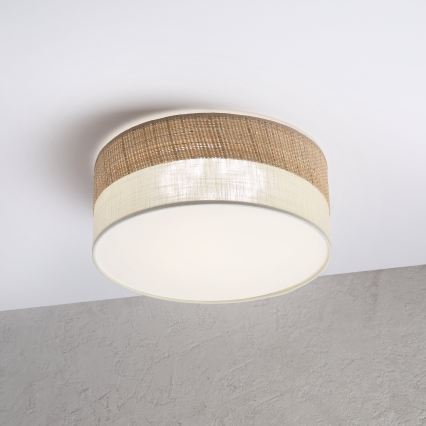 Plafoniera LED SIRJA BOHO LED/20W/230V 4000K Ø 35 cm beige/crema