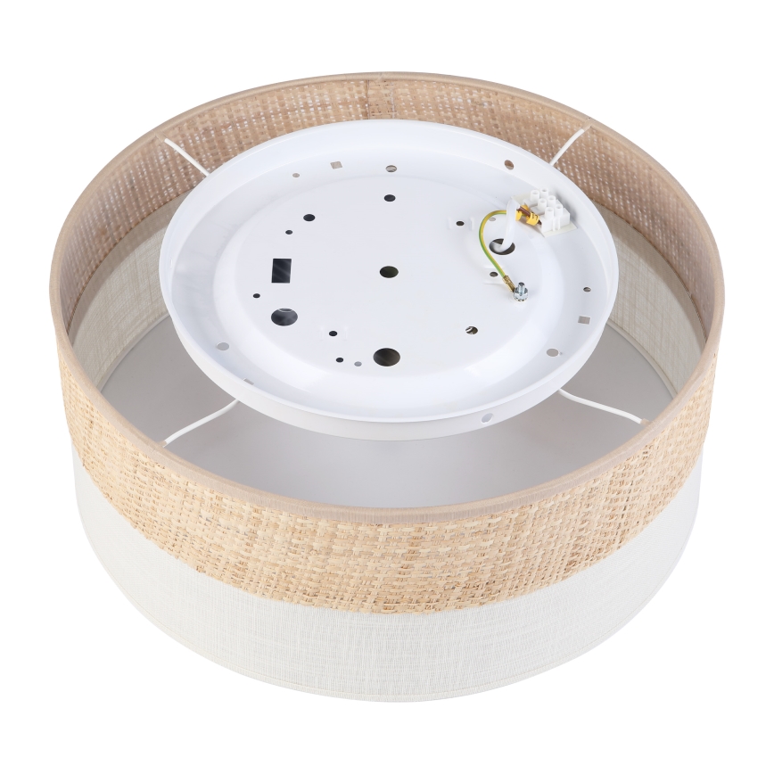 Plafoniera LED SIRJA BOHO LED/20W/230V 4000K Ø 35 cm beige/crema