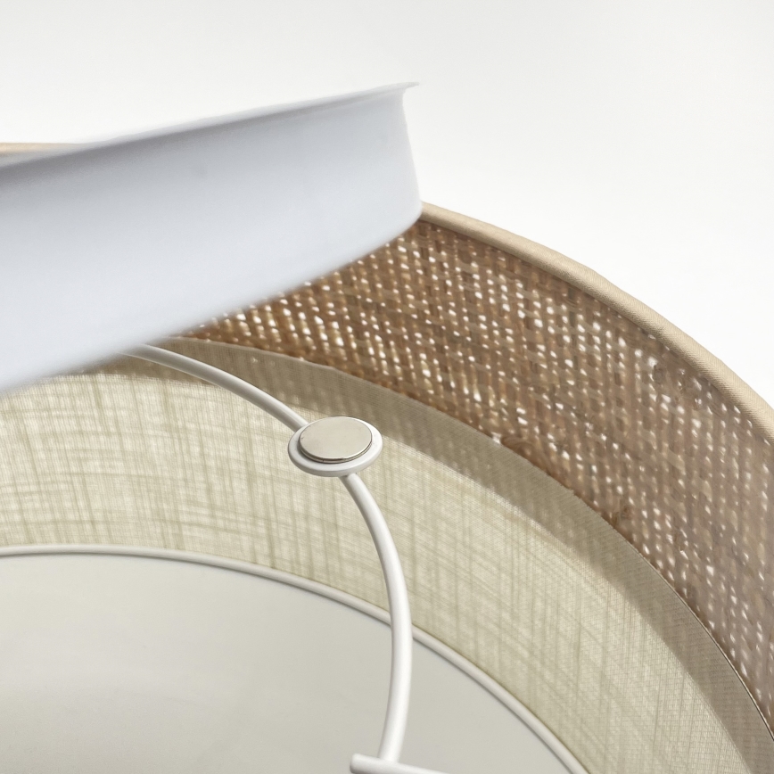 Plafoniera LED SIRJA BOHO LED/20W/230V 4000K Ø 35 cm beige/crema