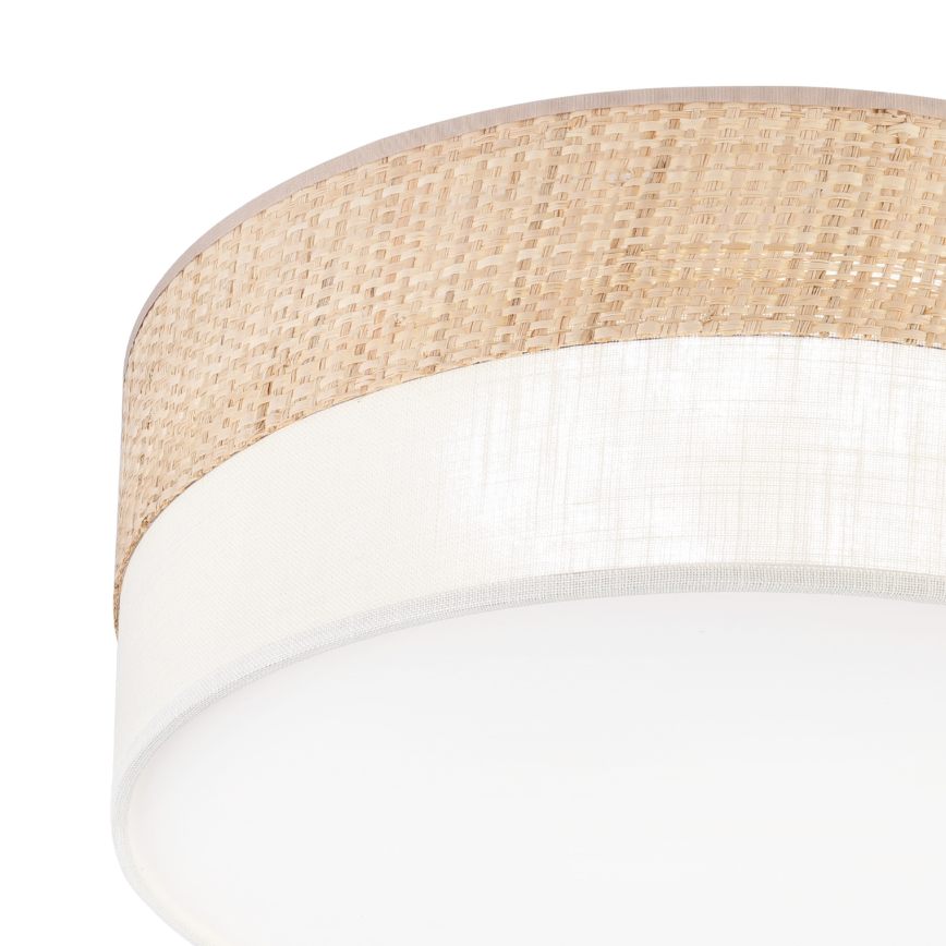 Plafoniera LED SIRJA BOHO LED/20W/230V 4000K Ø 35 cm beige/crema