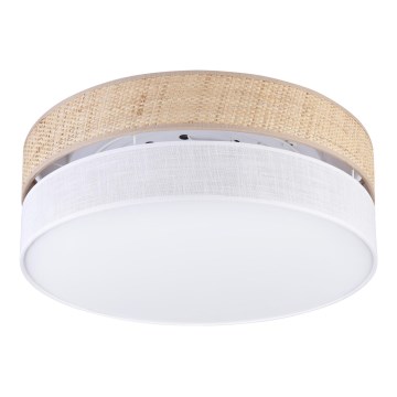 Plafoniera LED SIRJA BOHO LED/36W/230V 4000K Ø 45 cm beige/bianco