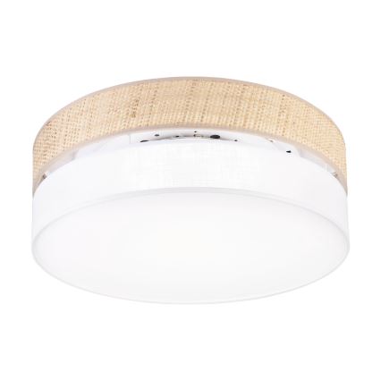 Plafoniera LED SIRJA BOHO LED/36W/230V 4000K Ø 45 cm beige/bianco