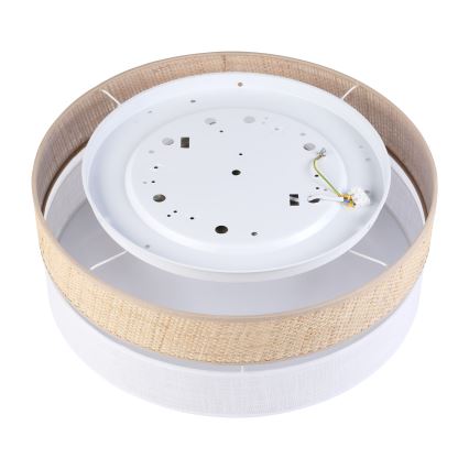 Plafoniera LED SIRJA BOHO LED/36W/230V 4000K Ø 45 cm beige/bianco