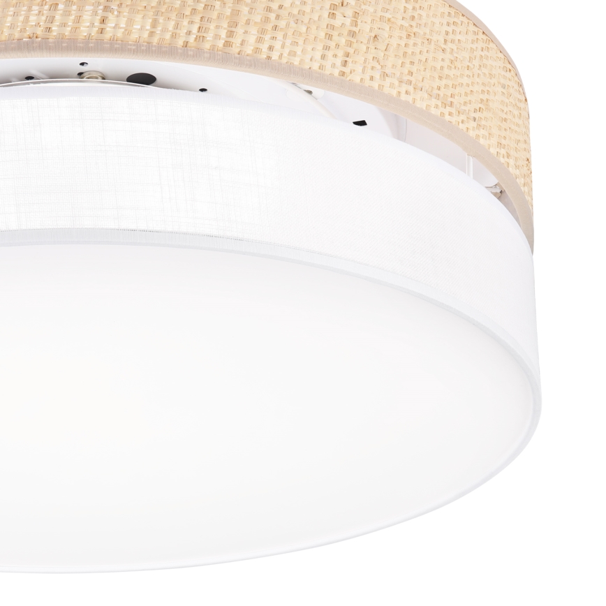 Plafoniera LED SIRJA BOHO LED/36W/230V 4000K Ø 45 cm beige/bianco