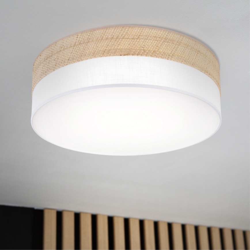 Lampada da soffitto LED SIRJA BOHO LED/36W/230V 4000K Ø 45 cm beige/bianco