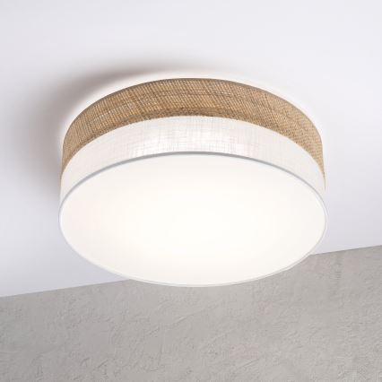 Lampada da soffitto LED SIRJA BOHO LED/36W/230V 4000K Ø 45 cm beige/bianco
