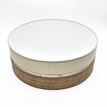 Plafoniera LED SIRJA BOHO LED/36W/230V 4000K diam. 45 cm beige/crema