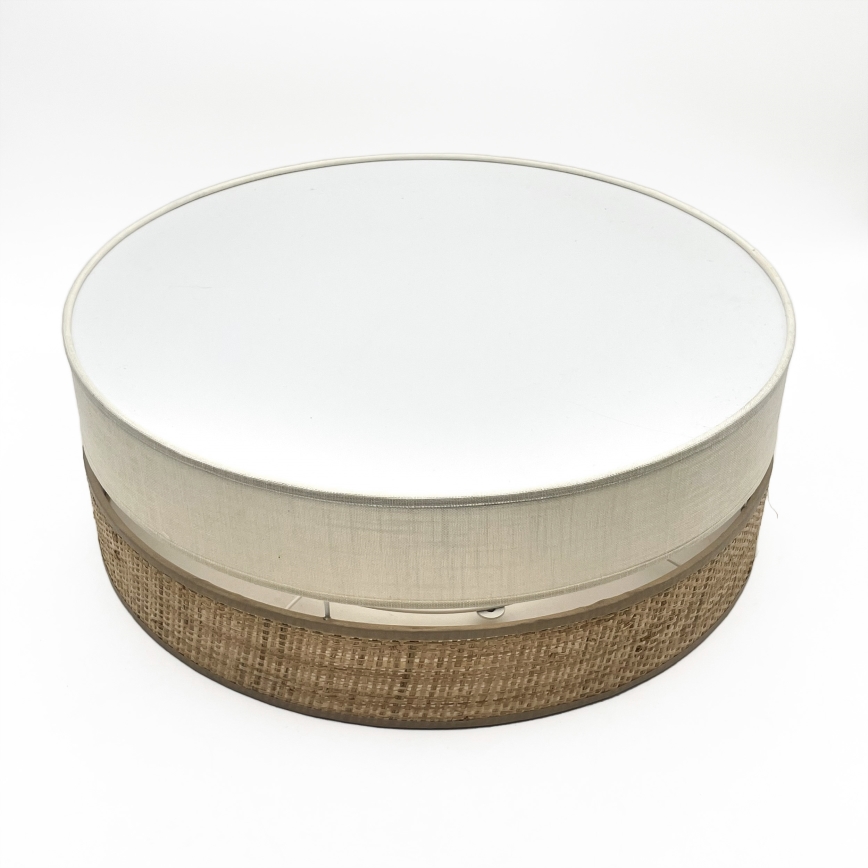 Plafoniera LED SIRJA BOHO LED/36W/230V 4000K diam. 45 cm beige/crema