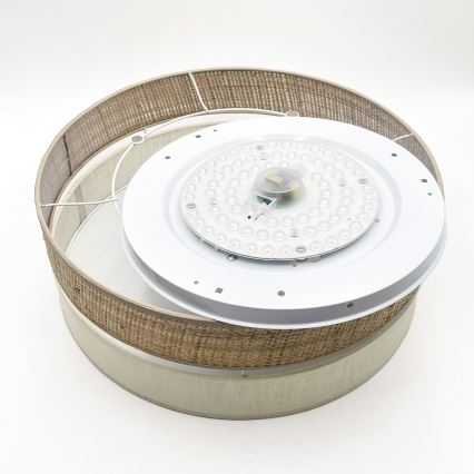 Plafoniera LED SIRJA BOHO LED/36W/230V 4000K diam. 45 cm beige/crema