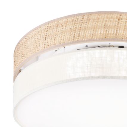 Plafoniera LED SIRJA BOHO LED/36W/230V 4000K diam. 45 cm beige/crema