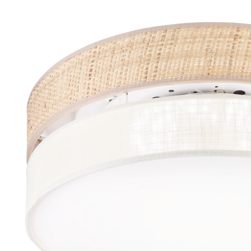 Plafoniera LED SIRJA BOHO LED/36W/230V 4000K diam. 45 cm beige/crema