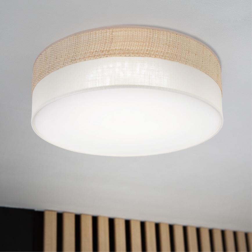 Plafoniera LED SIRJA BOHO LED/36W/230V 4000K Ø 45 cm beige/crema