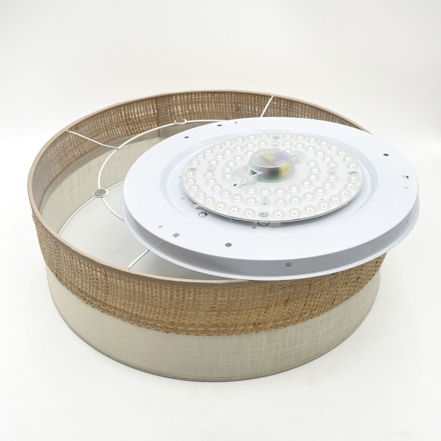 Plafoniera LED SIRJA BOHO LED/36W/230V 4000K Ø 45 cm beige/crema