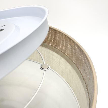 Plafoniera LED SIRJA BOHO LED/36W/230V 4000K Ø 45 cm beige/crema