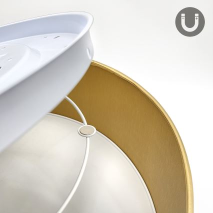 Plafoniera LED SIRJA LED/36W/230V 4000K Ø 45 cm marrone/oro