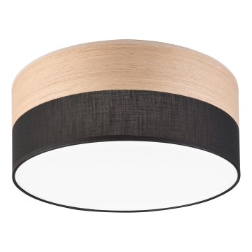 Plafoniera LED SIRJA WOOD LED/20W/230V diametro 35 cm nero/quercia