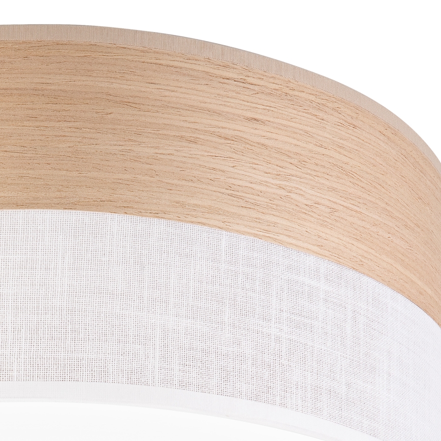 Plafoniera LED SIRJA WOOD LED/36W/230V diametro 45 cm bianco/quercia
