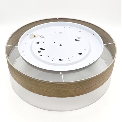 Plafoniera LED SIRJA WOOD LED/36W/230V diametro 45 cm bianco/quercia