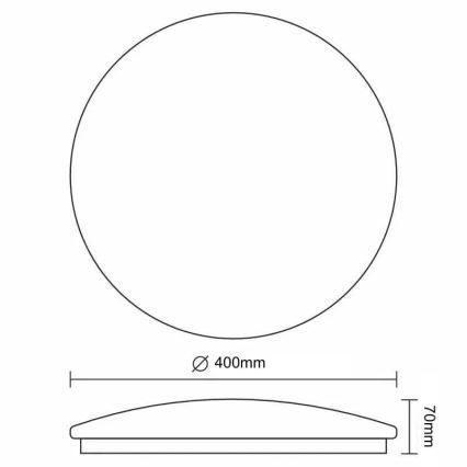 Plafoniera LED dimmerabile STAR LED/36W/230V 3000-6500K + telecomando