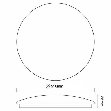 Plafoniera LED dimmerabile STAR LED/48W/230V 3000-6500K + telecomando