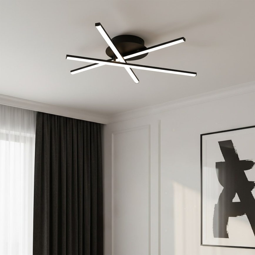 Plafoniera LED STICK LED/12W/230V nera