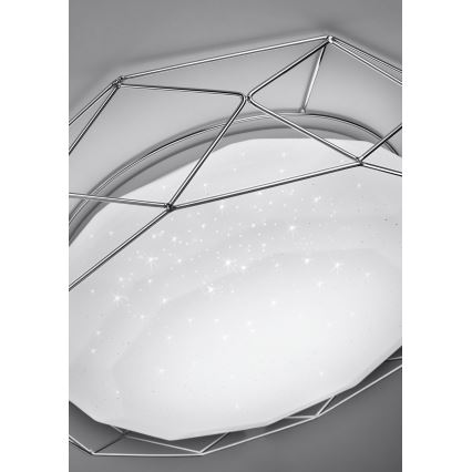 Plafoniera LED SVEN LED/24W/230V diametro 43 cm cromo lucido