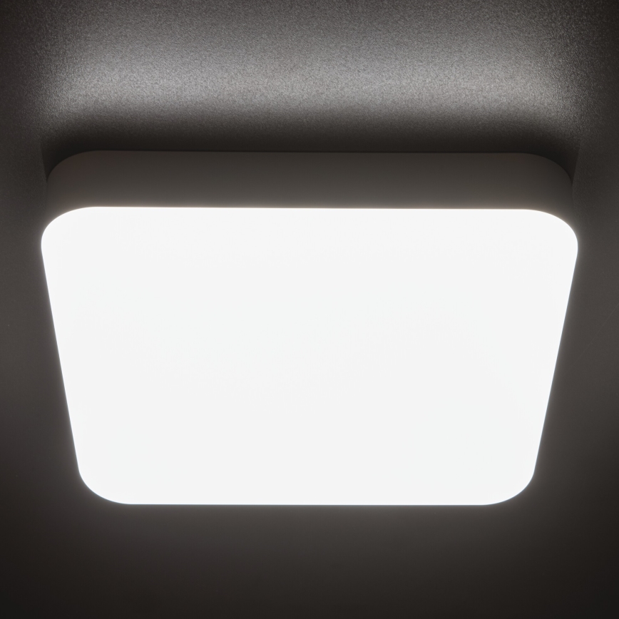 Plafoniera LED tecnica IPER LED/35W/230V IK10 IP65 quadrato bianco
