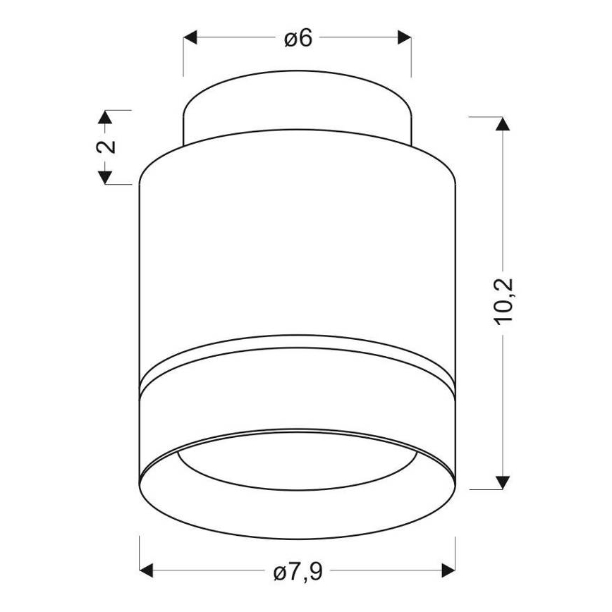 Plafoniera LED TUBA LED/12W/230V