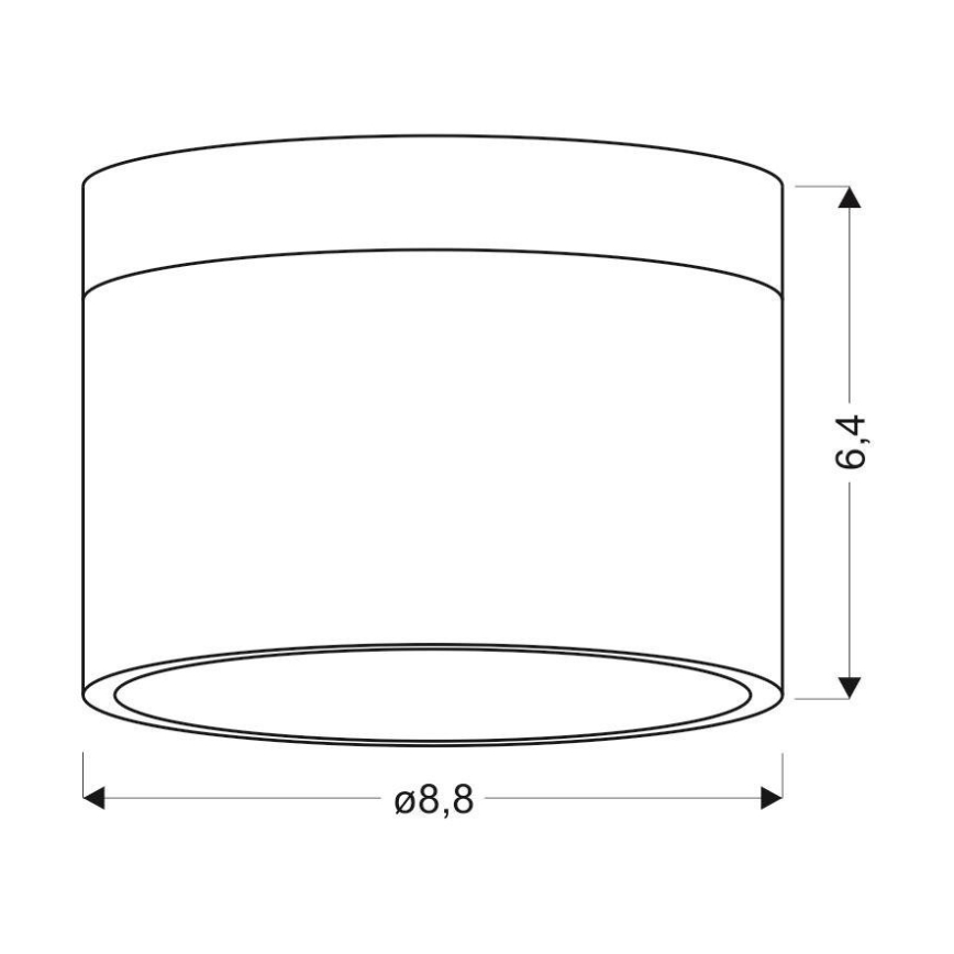 Plafoniera LED TUBA LED/9W/230V bianco/beige