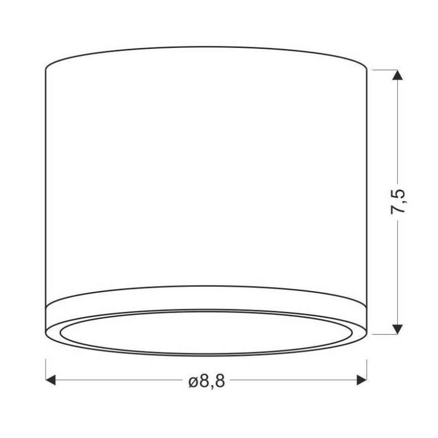 Plafoniera LED TUBA LED/9W/230V