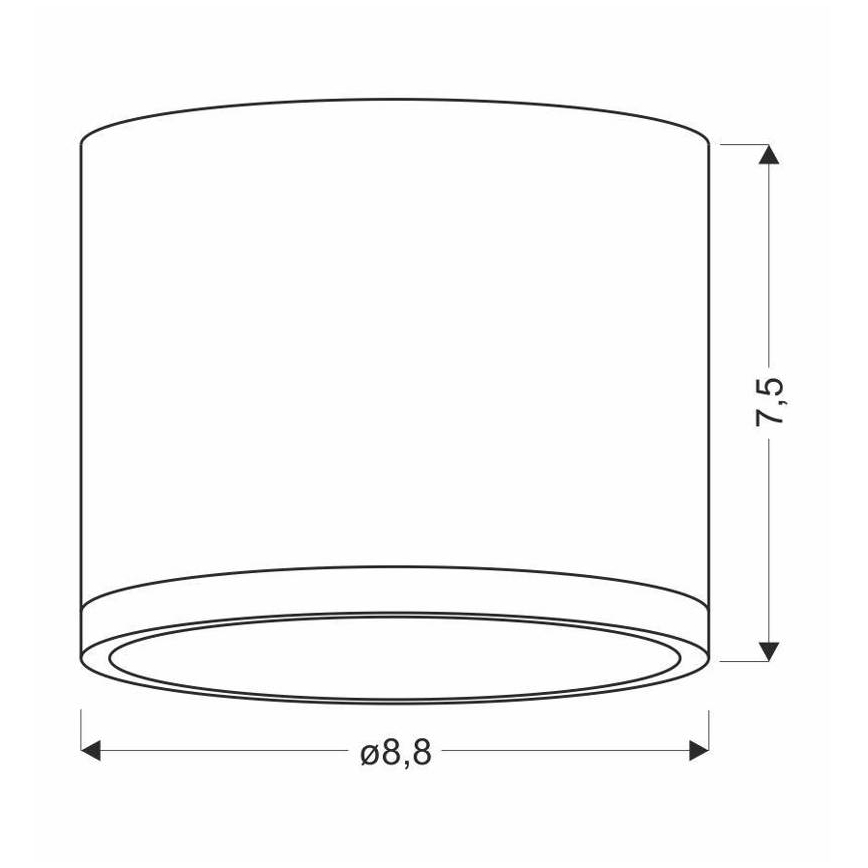 Plafoniera LED TUBA LED/9W/230V