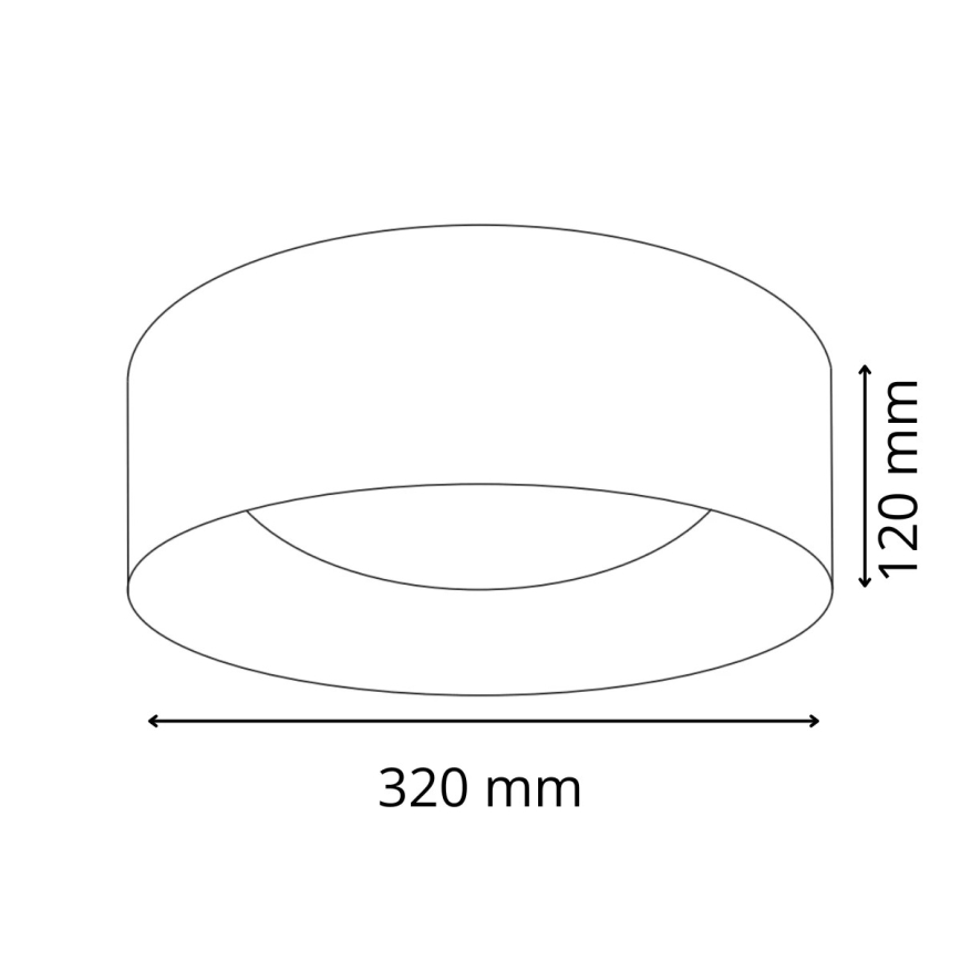 Plafoniera LED TULUZA LED/18W/230V diametro 32 cm marrone