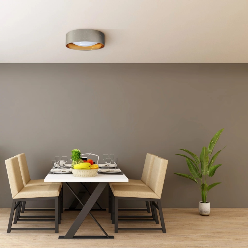 Plafoniera LED TULUZA LED/18W/230V diametro 32 cm marrone
