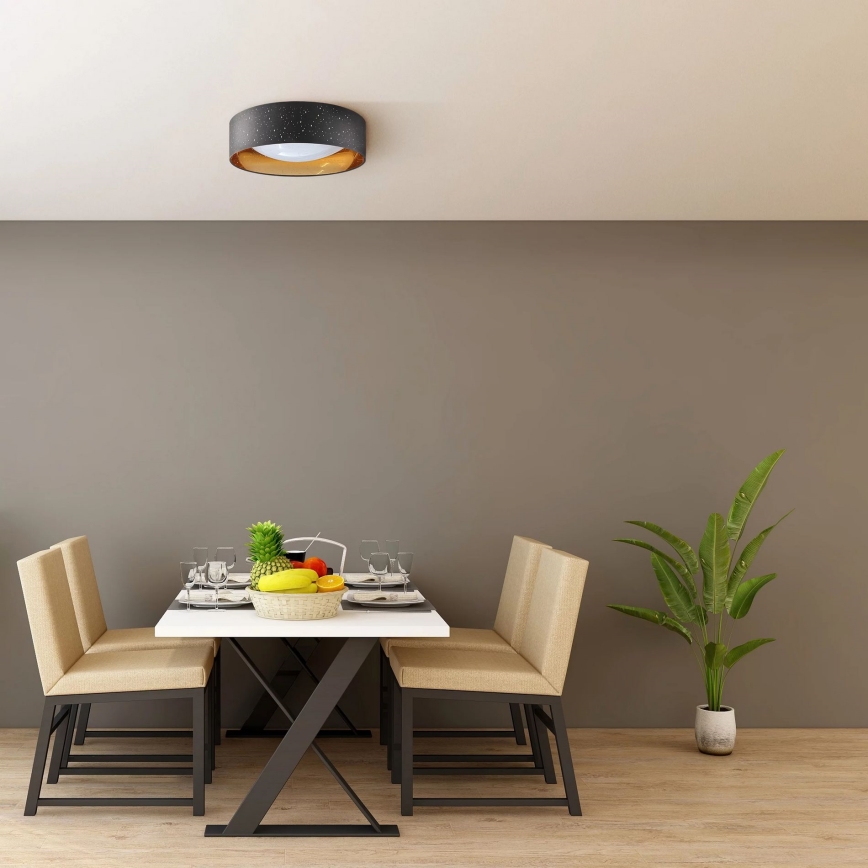 Plafoniera LED TULUZA LED/18W/230V diametro 32 cm nero