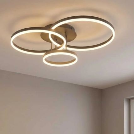 Plafoniera LED VAASA LED/58W/230V 3000K nera