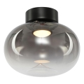 Plafoniera LED VASO LED/4W/230V diametro 18 cm nero/fumé