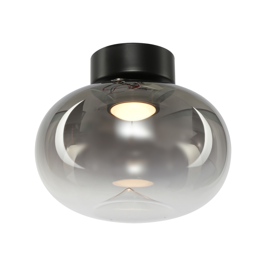 Plafoniera LED VASO LED/4W/230V diametro 18 cm nero/fumé