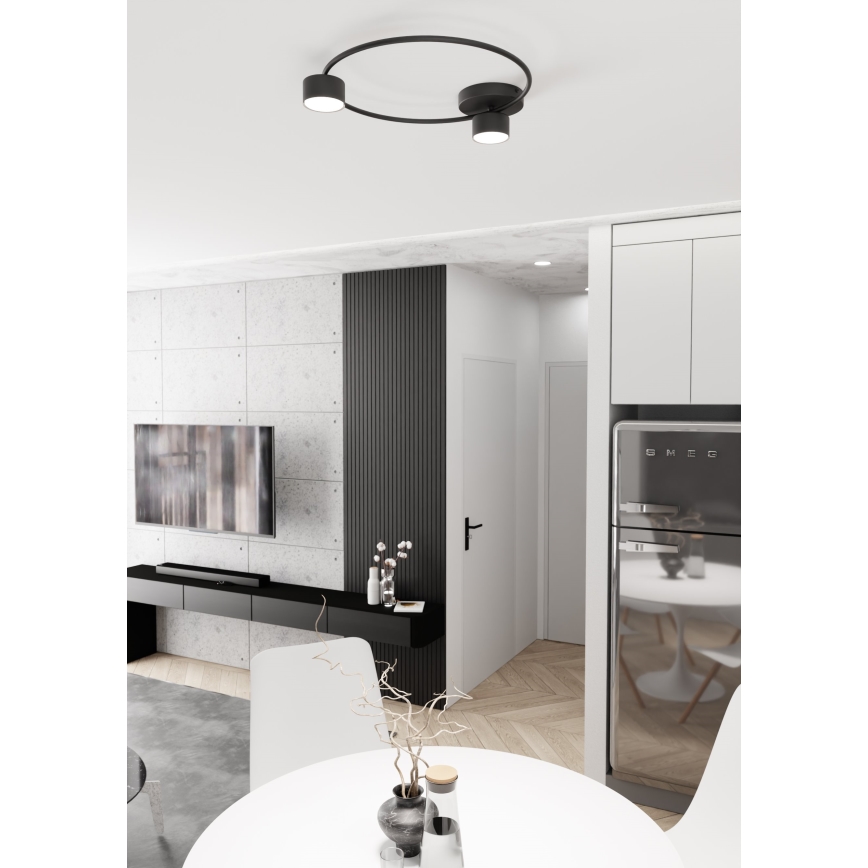 Plafoniera LUCIO 2xGX53/12W/230V nero