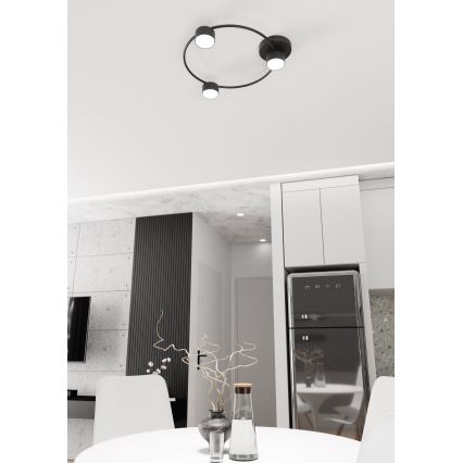 Plafoniera LUCIO 3xGX53/12W/230V nero