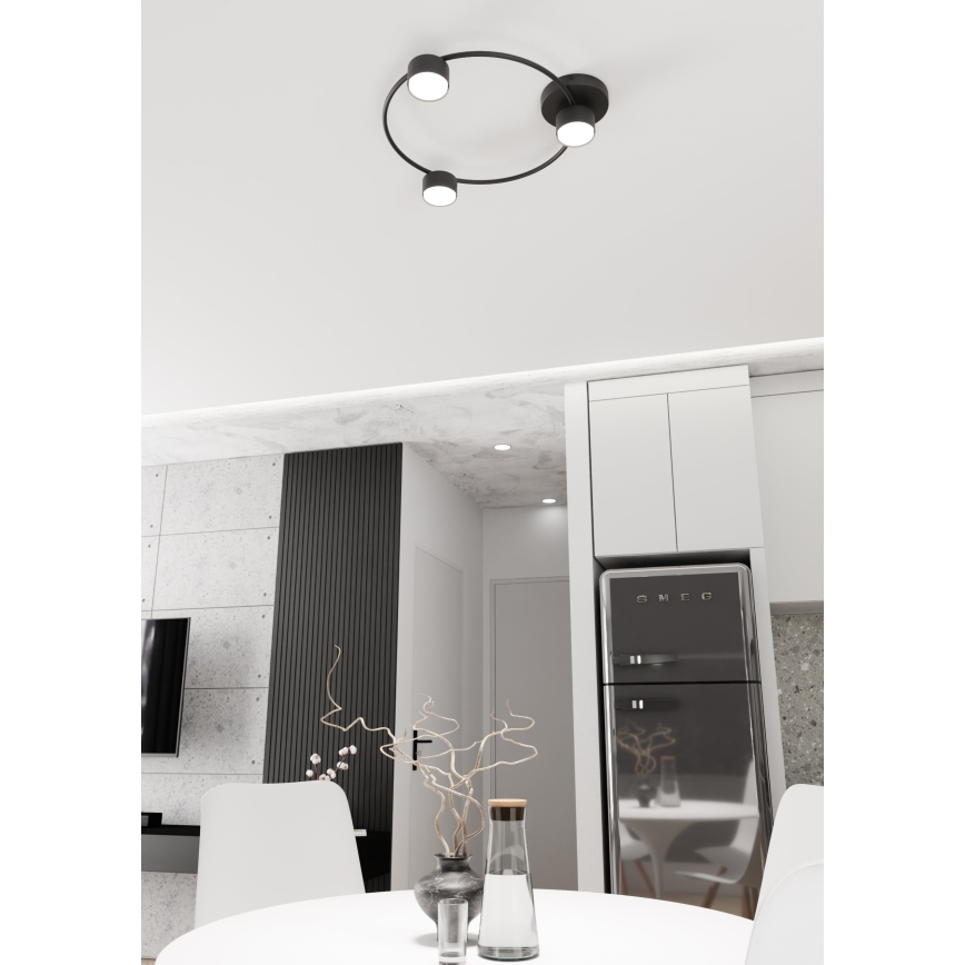 Plafoniera LUCIO 3xGX53/12W/230V nero