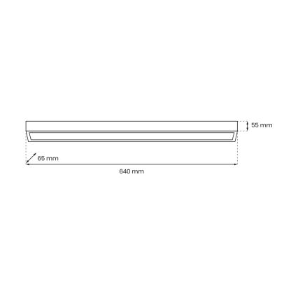 Lampada da soffitto LUNGO T8 1xG13/9W/230V nero
