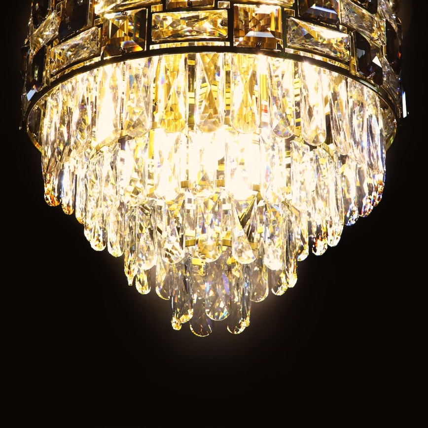 Plafoniera LUXURIA 9xE14/40W/230V diametro 48 cm oro